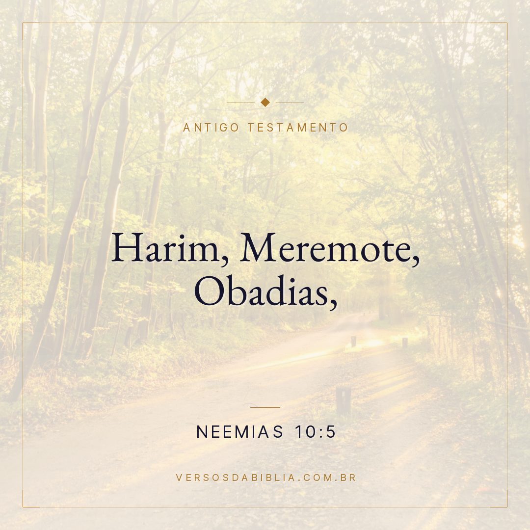 Neemias - 10 - 5 - Harim