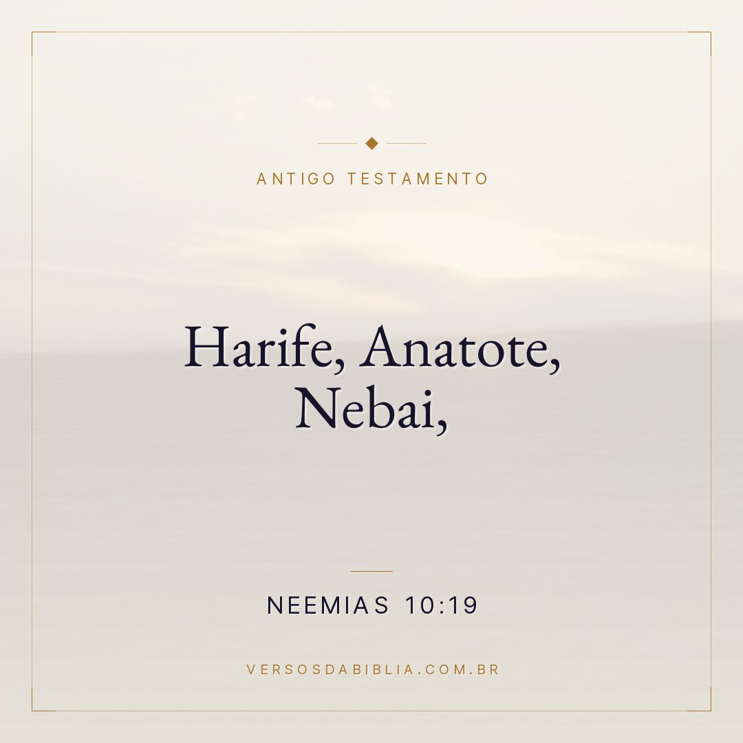 Neemias - 10 - 19 - Harife