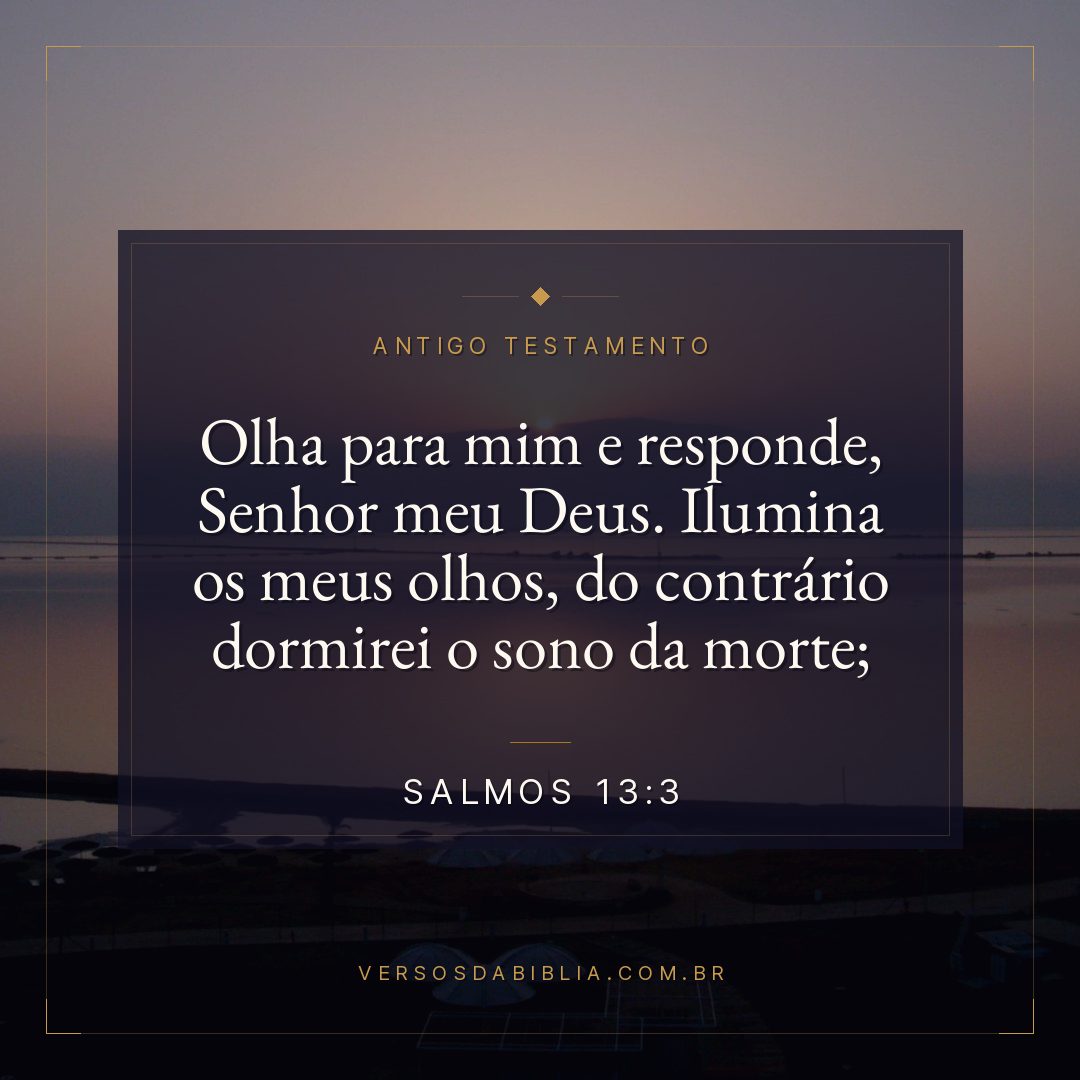Salmos - 13 - 3 - Olha para mim e responde
