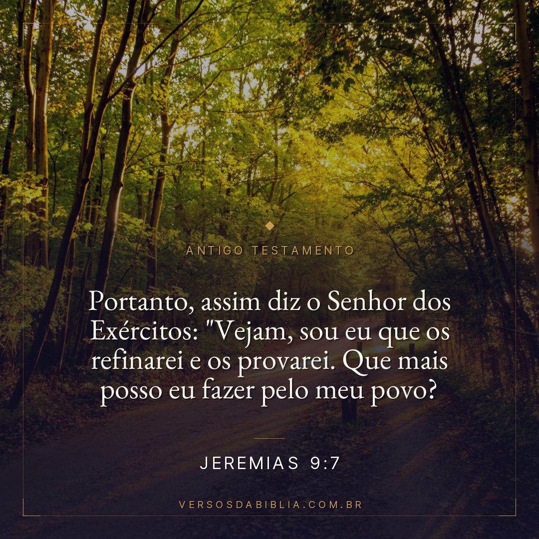 Jeremias - 9 - 7 - Portanto
