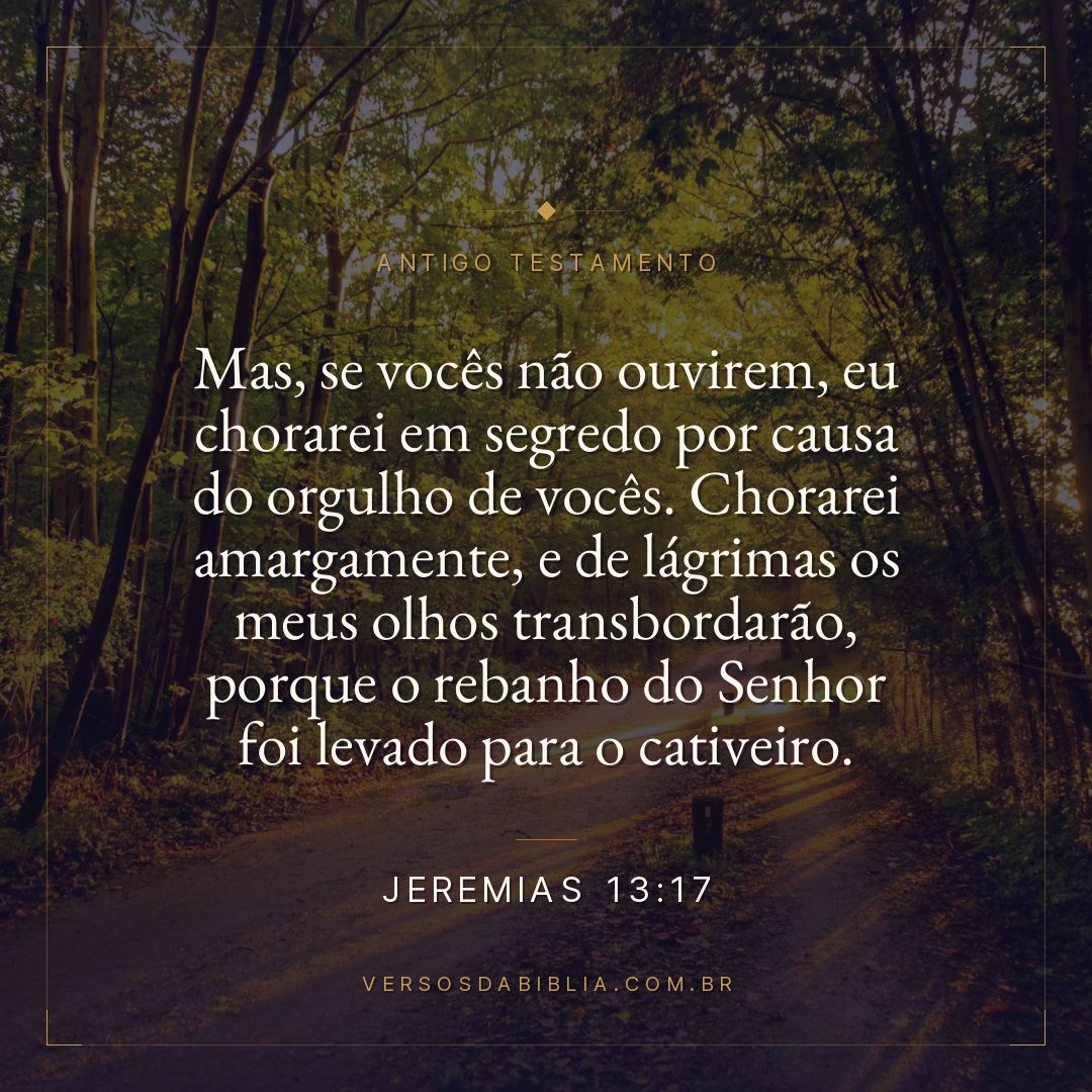 Jeremias - 13 - 17 - Mas