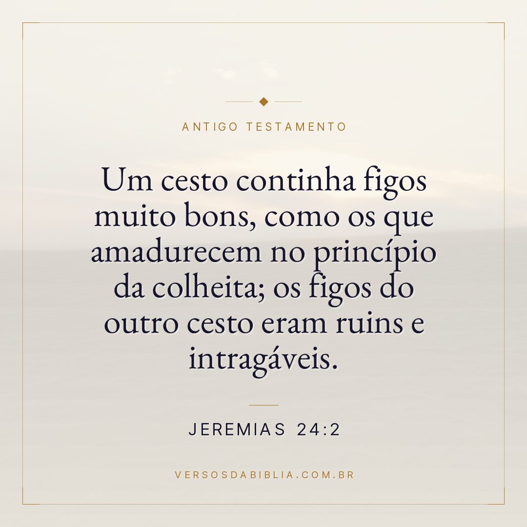 Jeremias - 24 - 2 - Um cesto continha figos muito bons