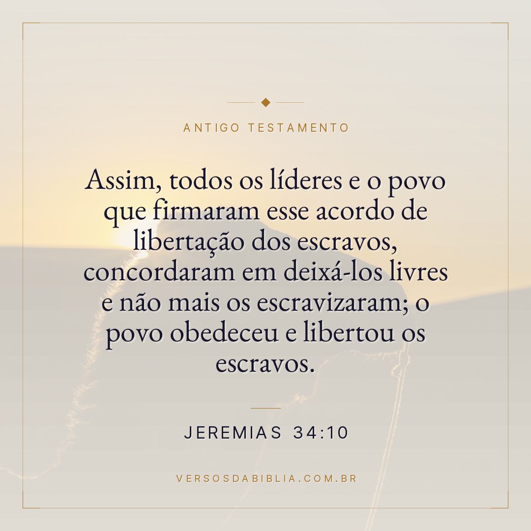 Jeremias - 34 - 10 - Assim