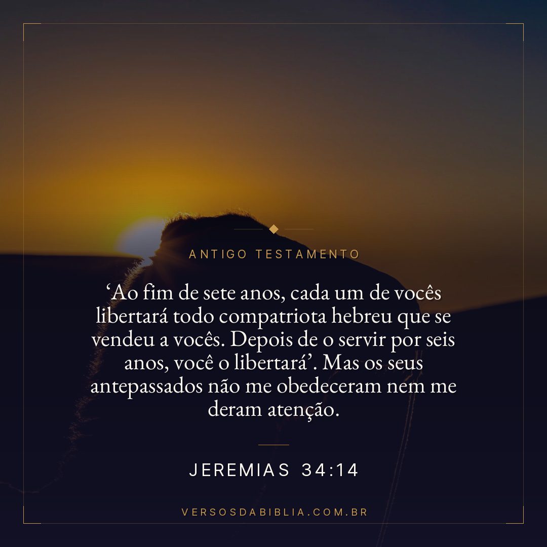 Jeremias - 34 - 14 - Ao fim de sete anos