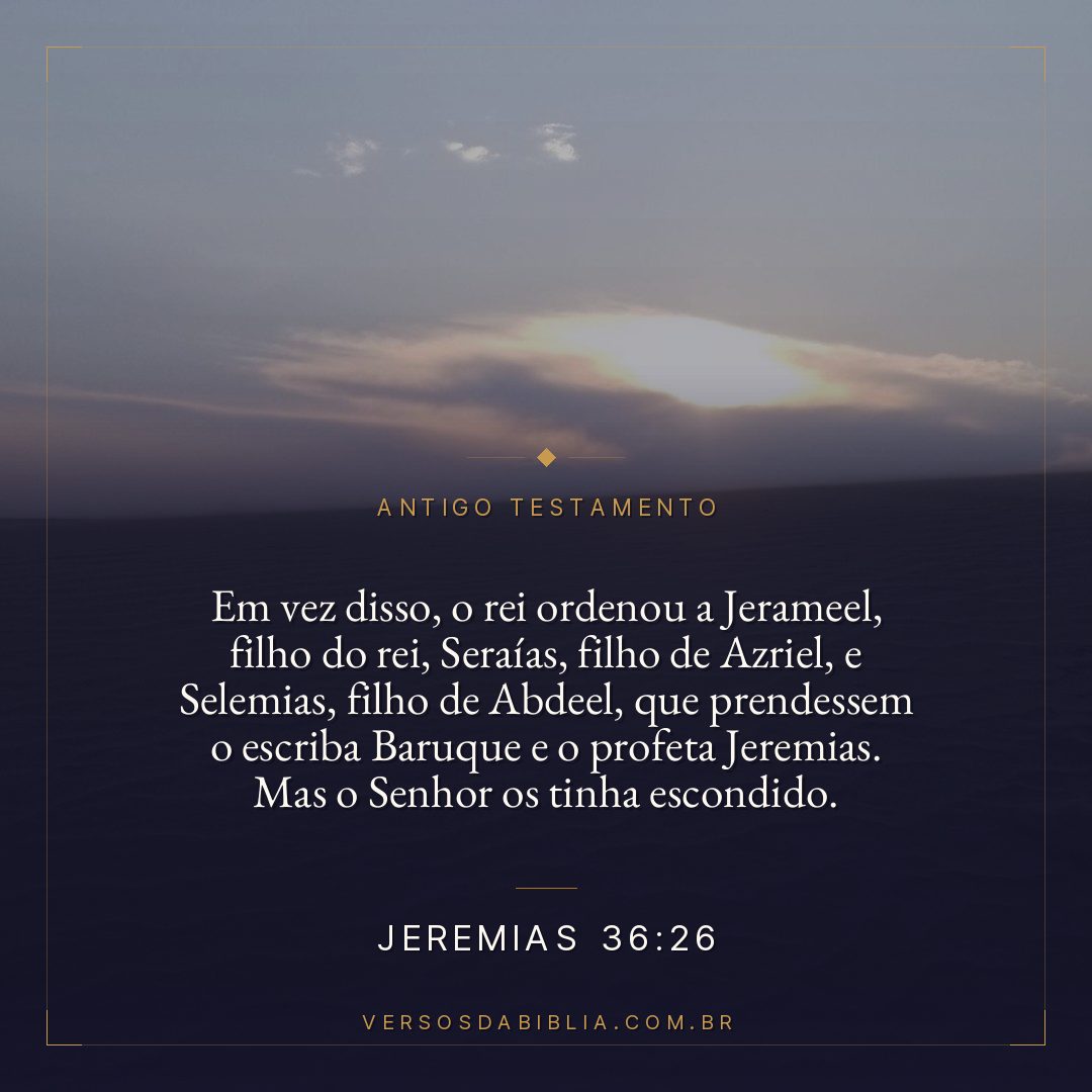 Jeremias - 36 - 26 - Em vez disso