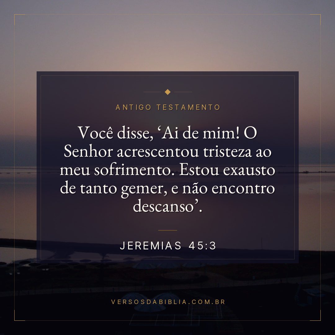 Jeremias - 45 - 3 - Você disse