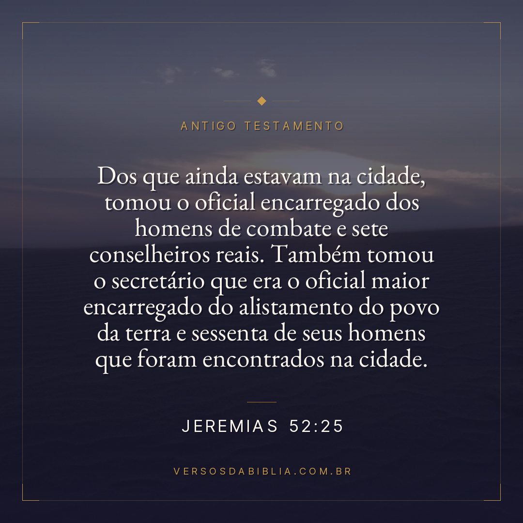 Jeremias - 52 - 25 - Dos que ainda estavam na cidade