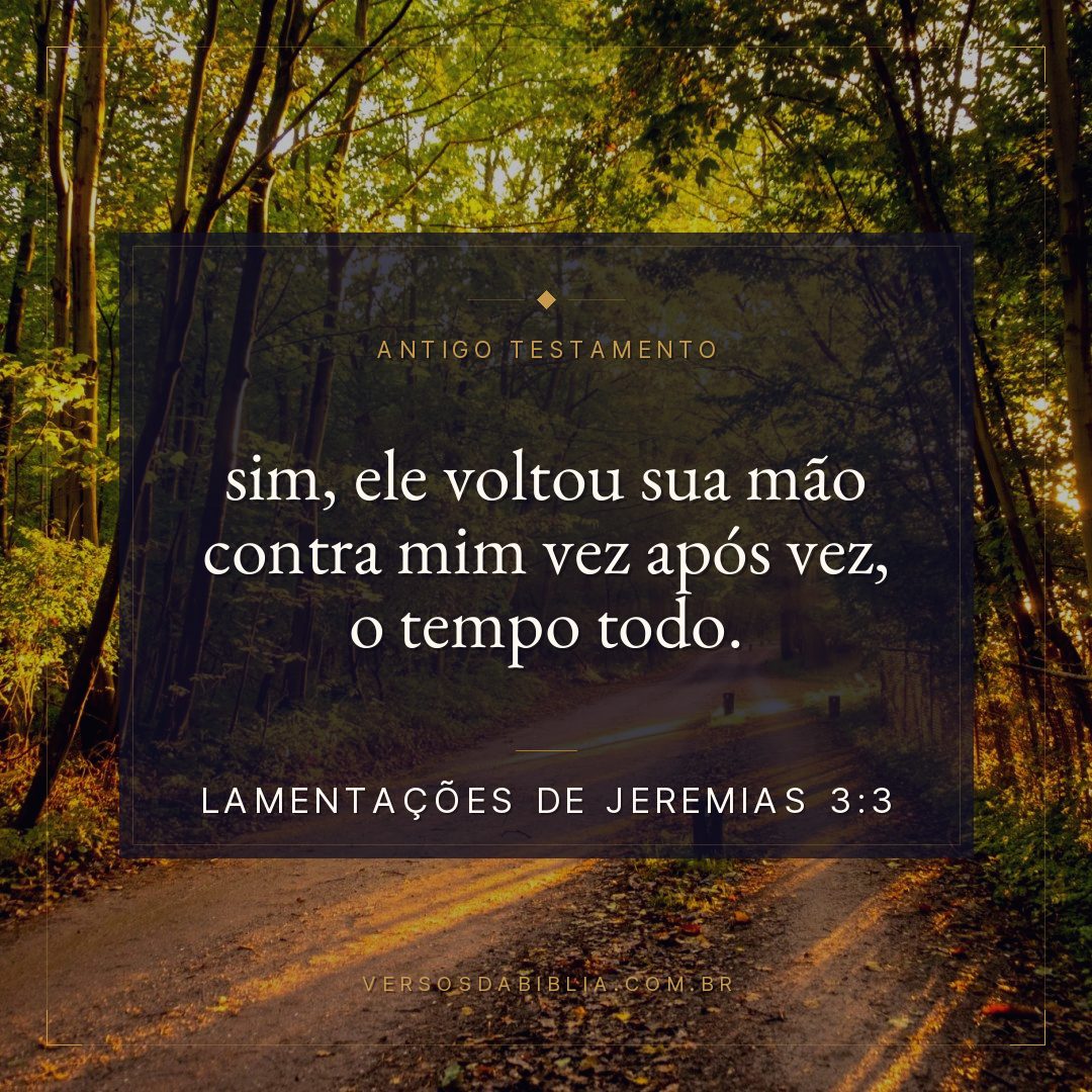 Lamentações de Jeremias - 3 - 3 - sim