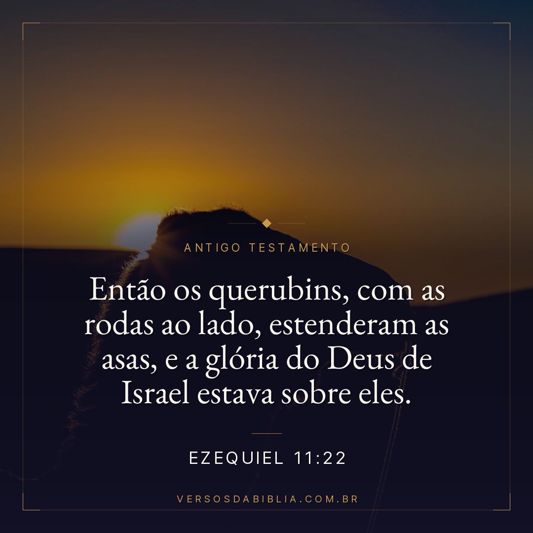 Ezequiel - 11 - 22 - Então os querubins