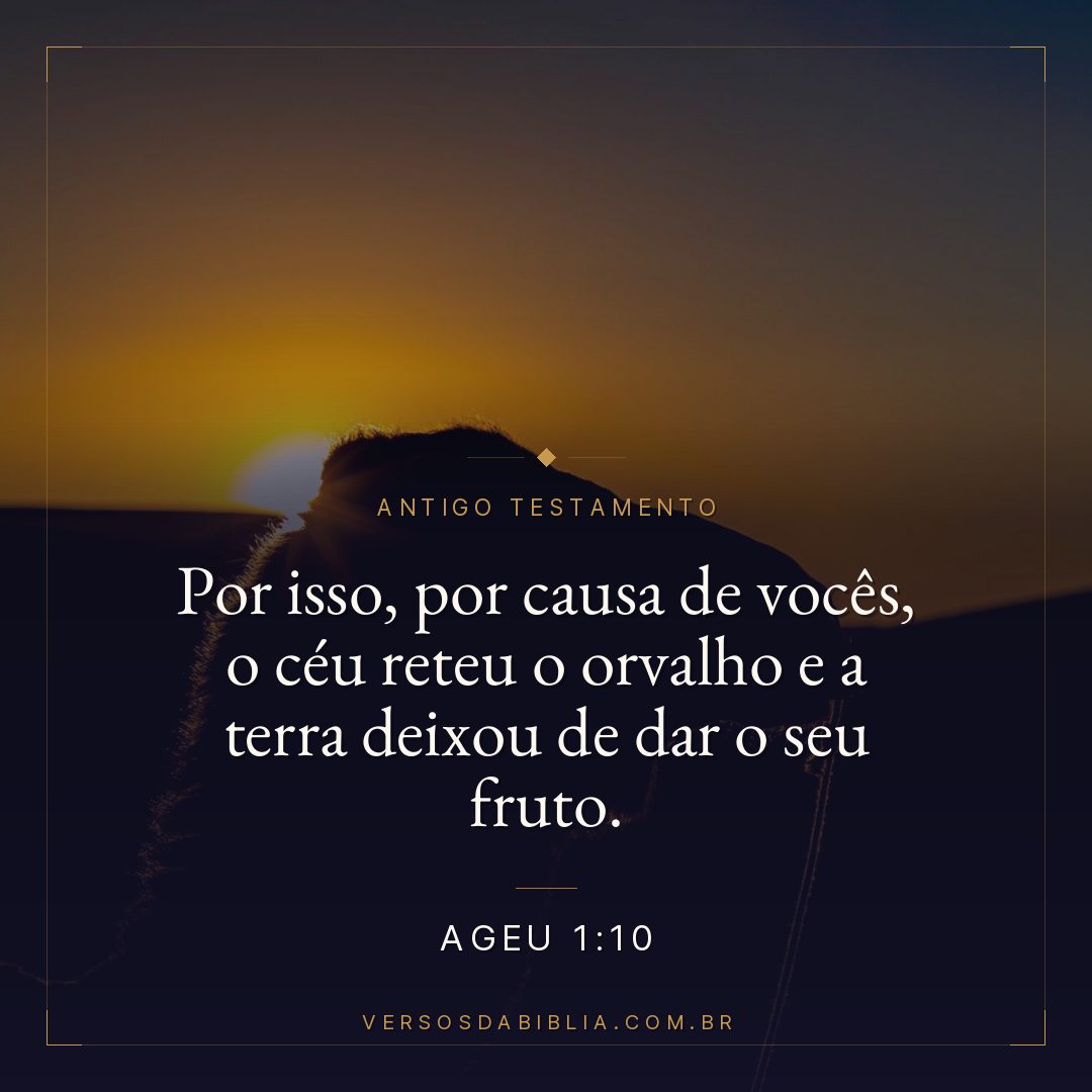 Ageu - 1 - 10 - Por isso