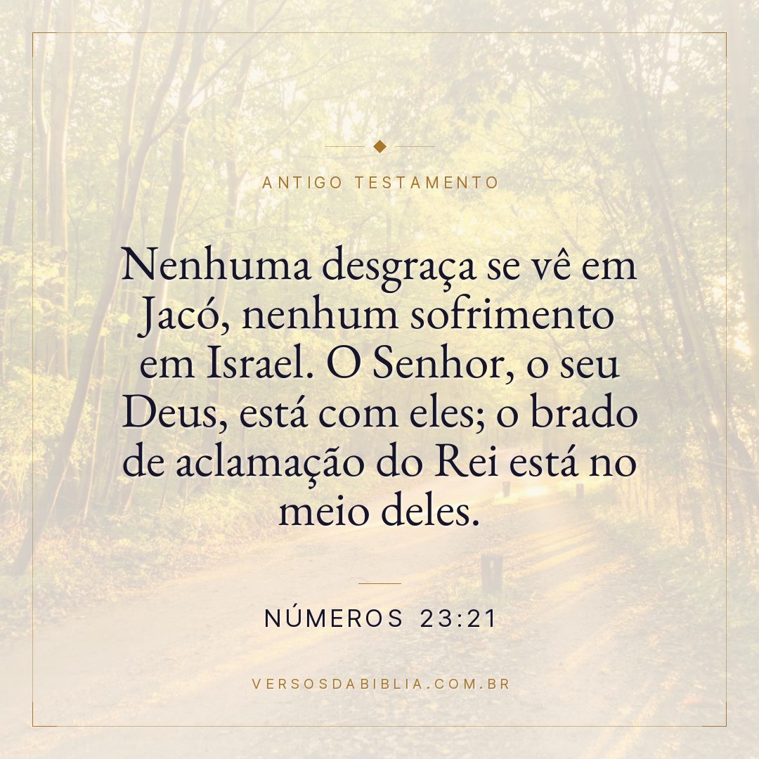 Números - 23 - 21 - Nenhuma desgraça se vê em Jacó