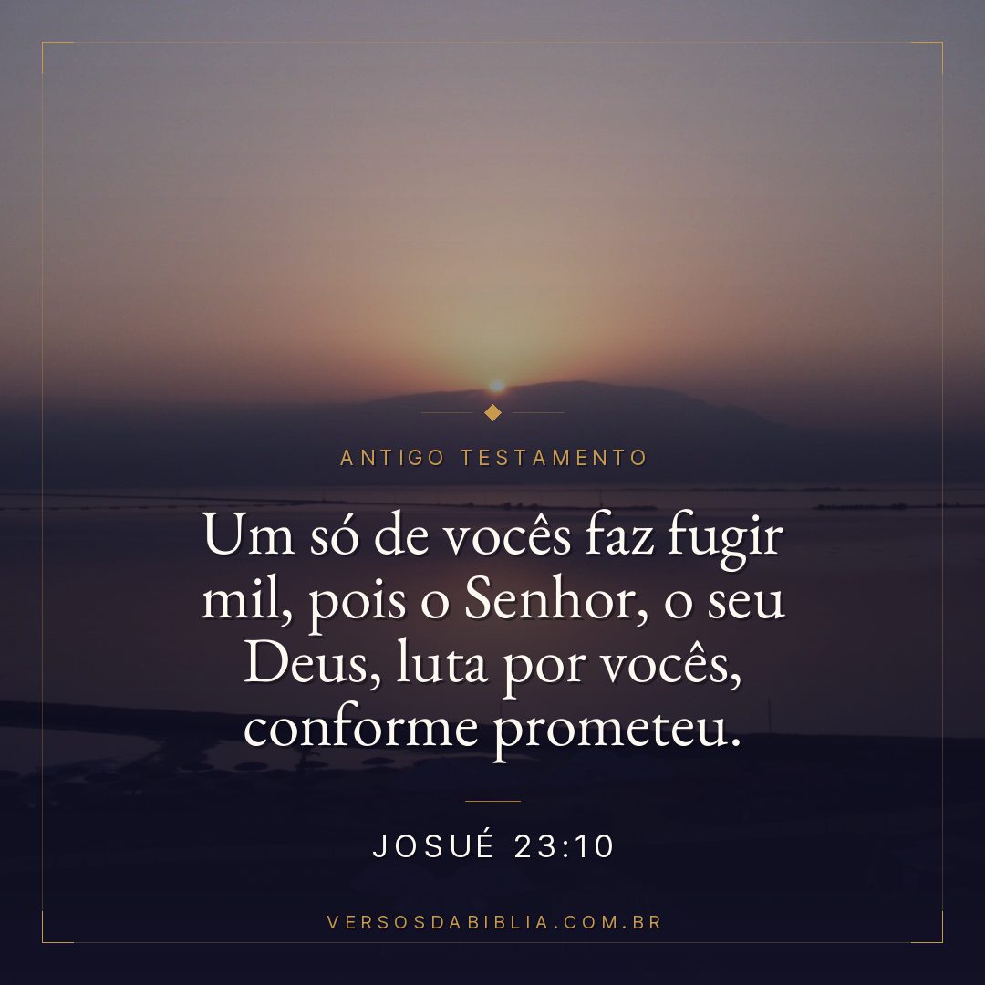 Josué - 23 - 10 - Um só de vocês faz fugir mil
